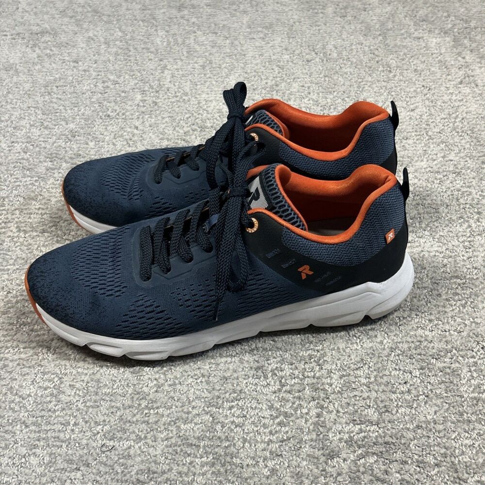 Rieker Evolution Casual Shoes Mens 45 US 11.5 Navy Orange Sneakers Lace Up